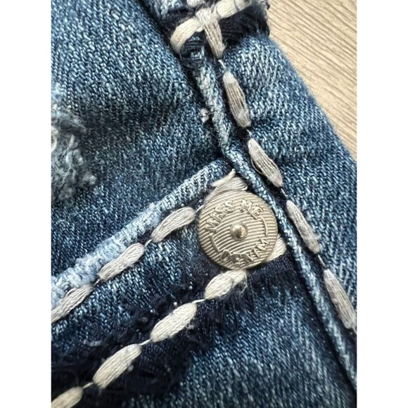 Miss Me Irene Capri Jeans Distressed Destroyed Flap Pocket sz 27 - Picture 14 of 16